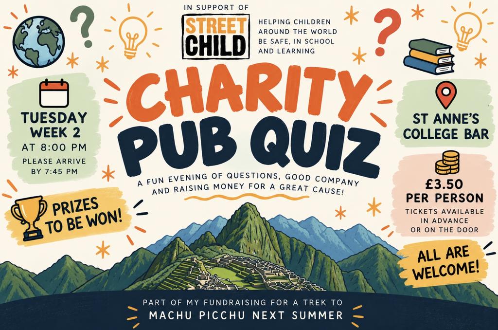 Charity Pub Quiz for Street Child UK