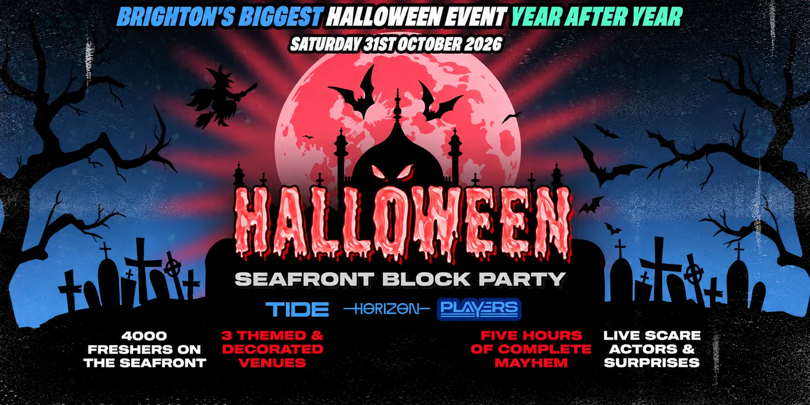 HALLOWEEN SEAFRONT BLOCK PARTY 31.10.26