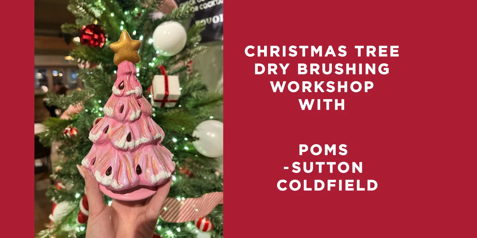 Christmas Tree Painting Workshop at Poms - Sutton Coldfield