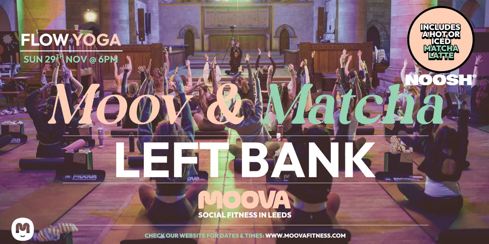 MOOV & MATCHA: FLOW YOGA w/ India - Sun 29th Nov @ 6pm