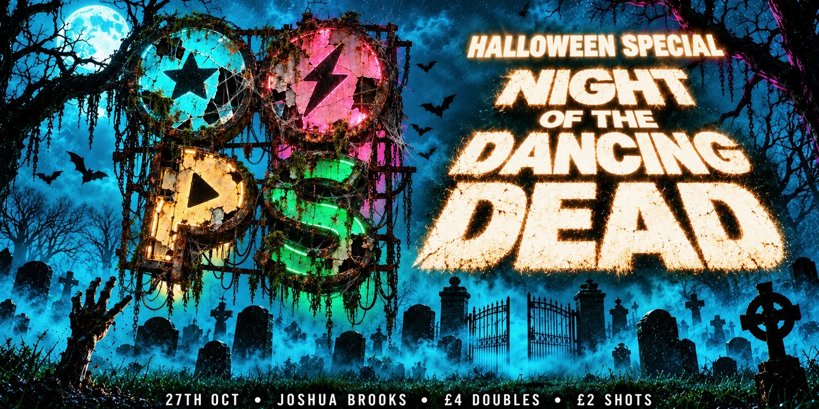 OOPS MANCHESTER // HALLOWEEN SPECIAL // TUESDAY 27th OCTOBER @ JOSHUA BROOKS // 3 ROOMS OF MUSIC 💿⚡️
