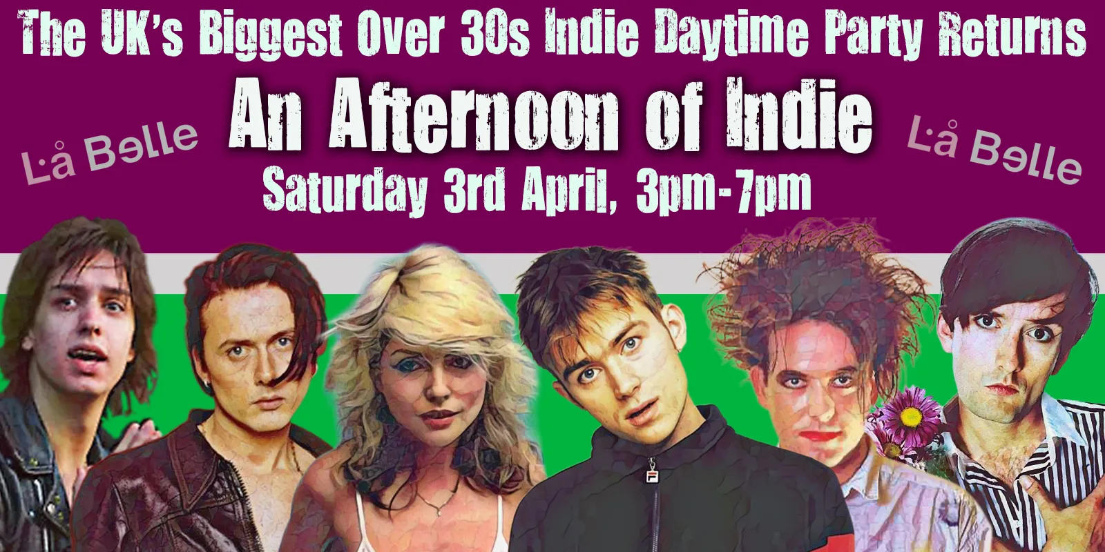 EDINBURGH An Afternoon of indie - Indie for the over 30s: 3pm-7pm, 3rd April