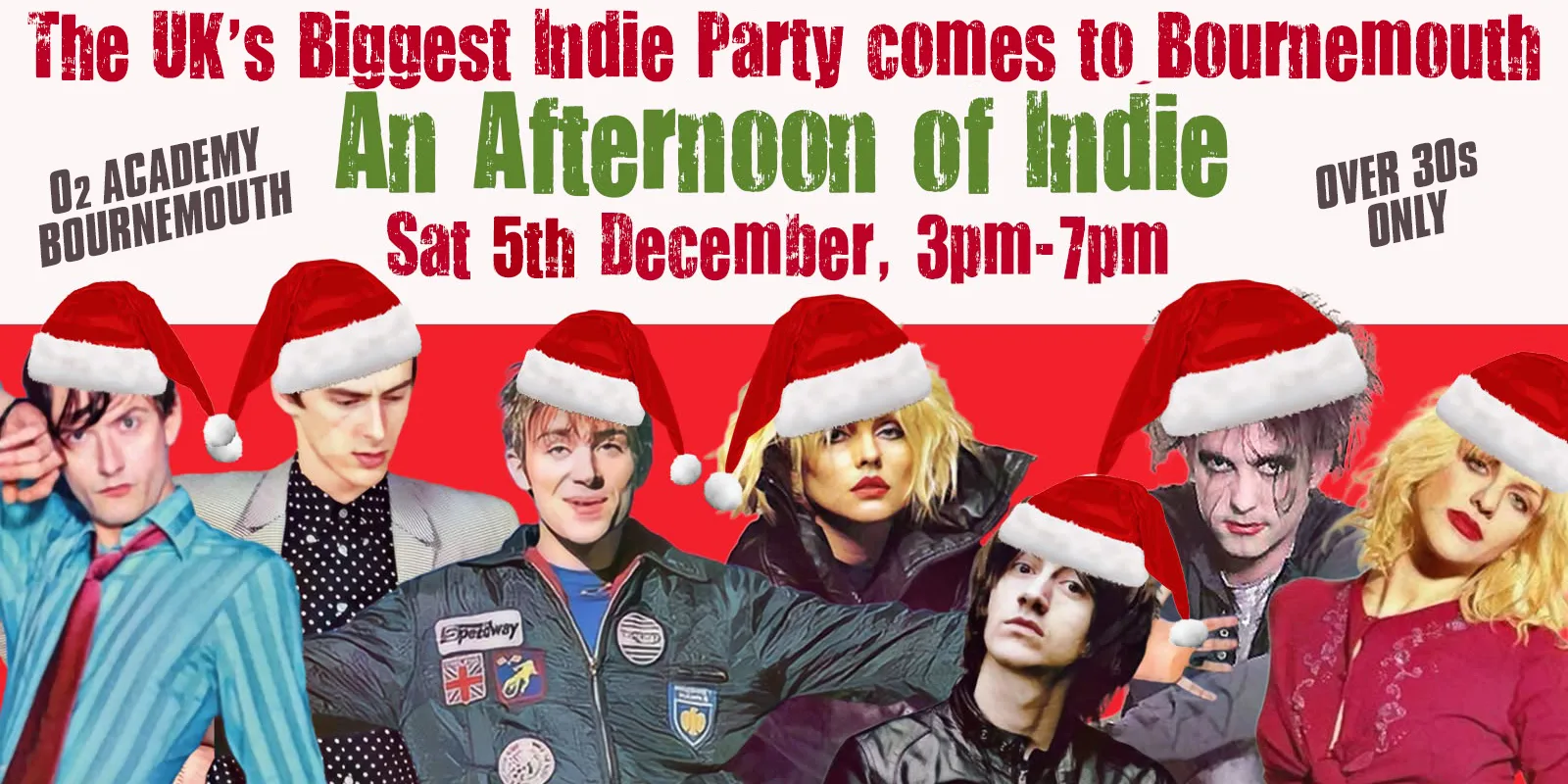 BOURNEMOUTH: An Afternoon of indie - Over 30s: 3pm-7pm, 5th December