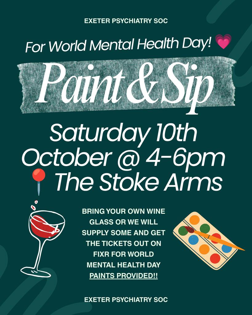 Paint & Sip for World Mental Health Day