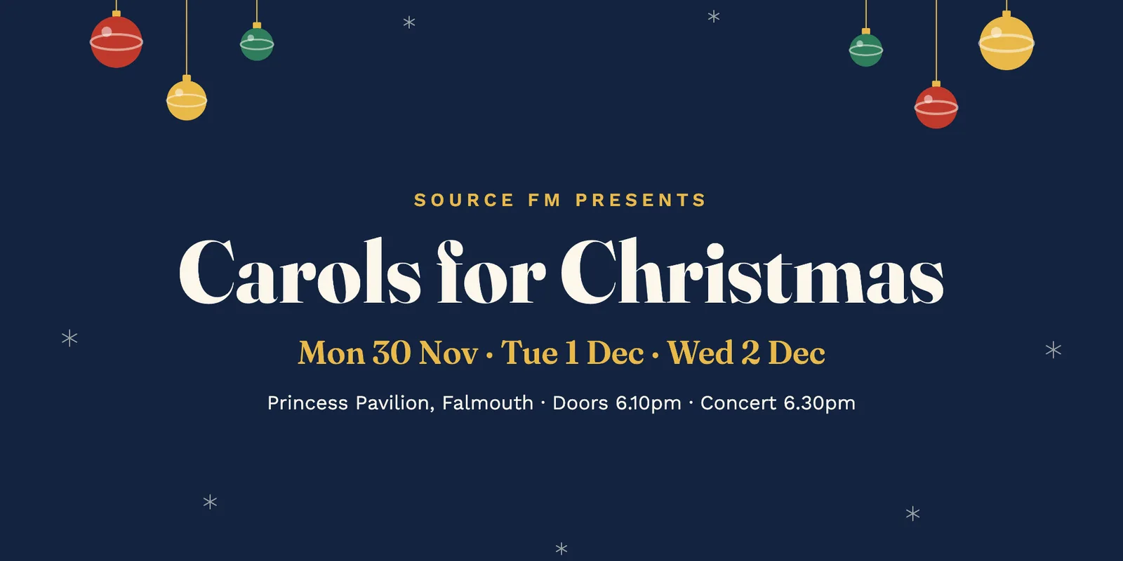02.12.2026 Carols for Christmas by Source FM
