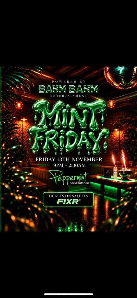 BAHM BAHM: MINT FRDAY