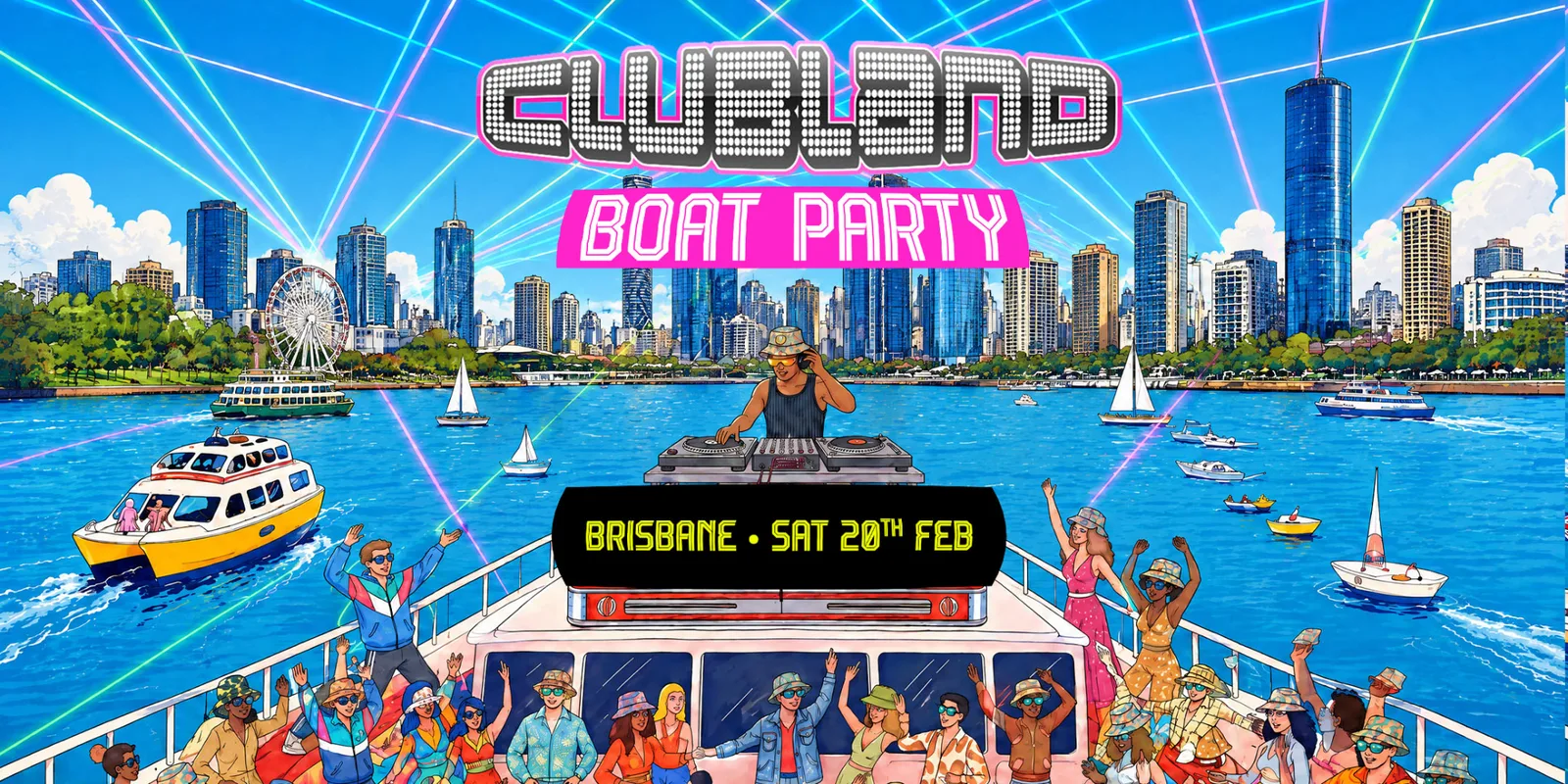 Clubland Boat Party - Brisbane