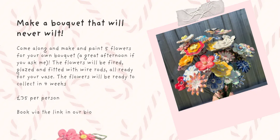 Ceramic Flowers Pottery Workshops @ Common Meeple