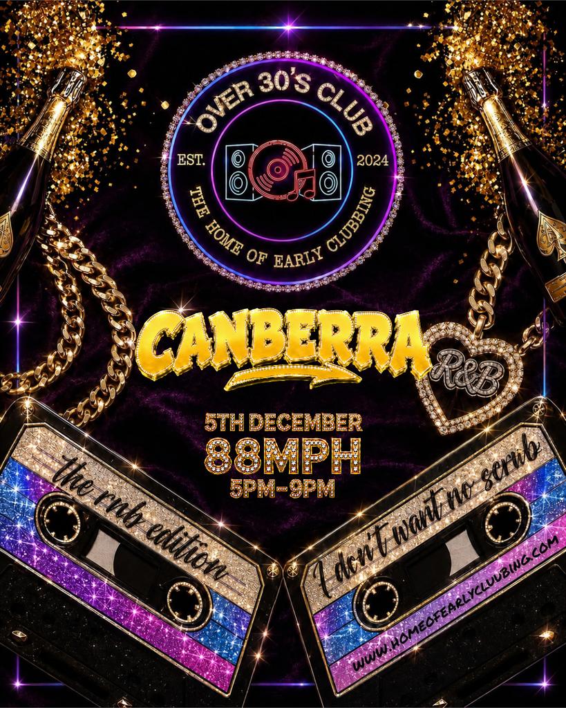 Over 30s Club Canberra - R&B Edition