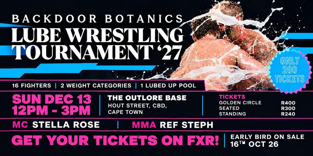 Backdoor Botanics Lube Wrestling 13 DEC 2026