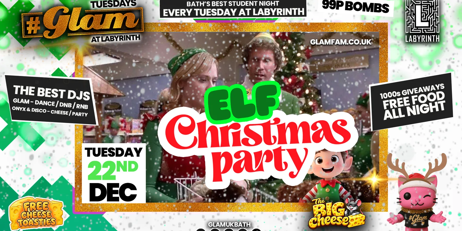 π» GLAM - ELF CHRISTMAS PARTY!! π§π»π§π½ββοΈ 99p! BombsβΌοΈ