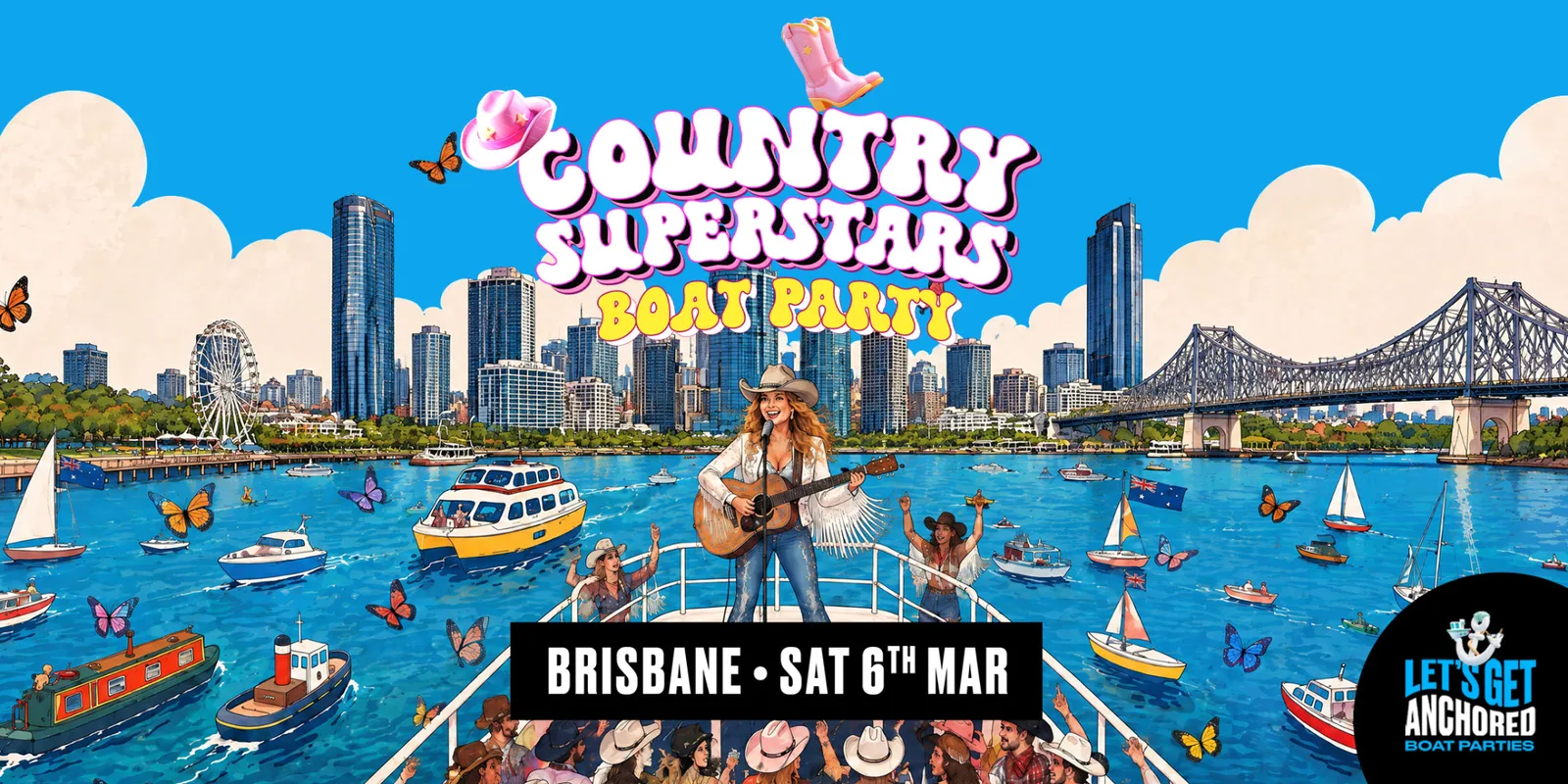 Country Superstars Boat Party - Brisbane