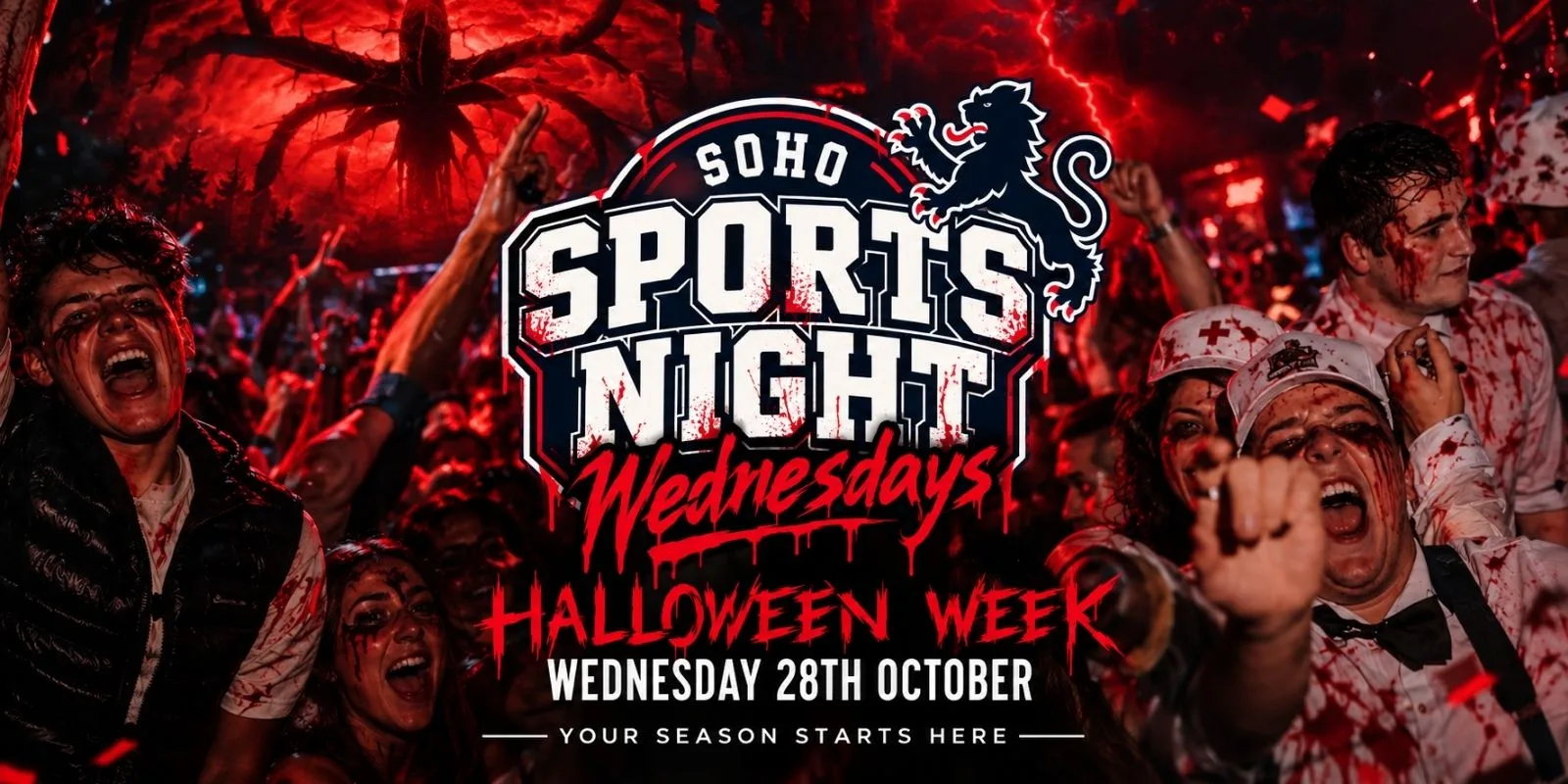 Your Official Soho Sports Night | Halloween Wednesday | Soho Rooms Newcastle