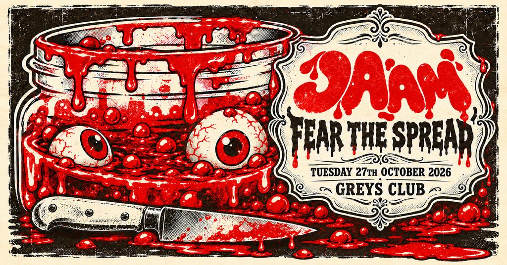 jaam tuesdays - spread the fear @ greys club - halloween special 🎃 terrace, basement and live music lounge ⚡️
