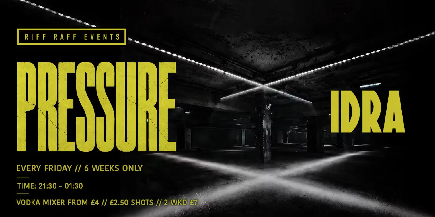 PRESSURE @ IDRA ⚙️ 6 WEEKS ONLY! ⚠️