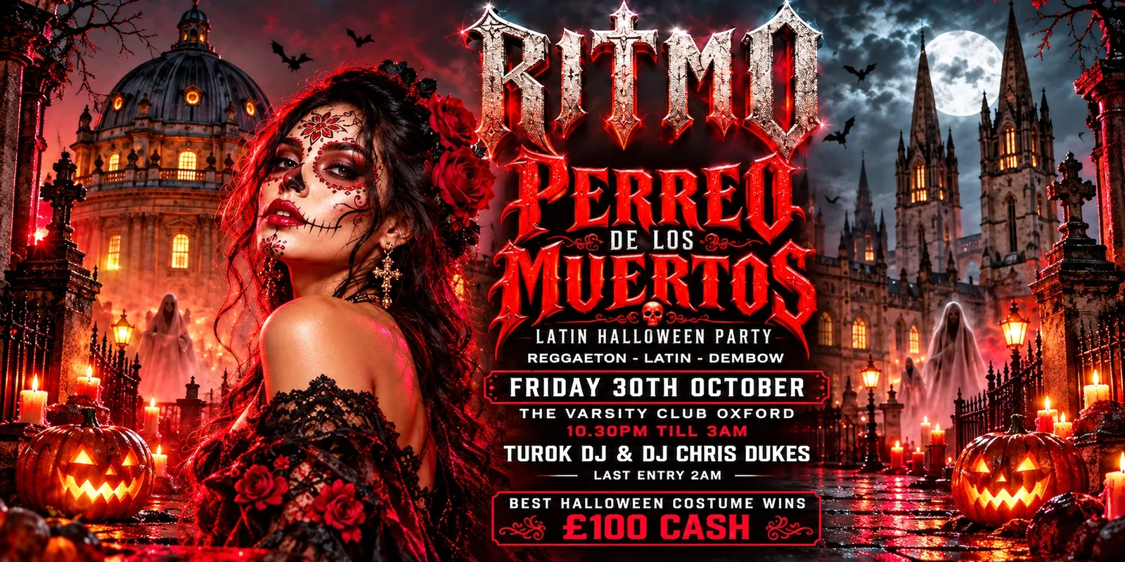 LATIN & REGGAETON HALLOWEEN PARTY - RITMO - AT VARSITY