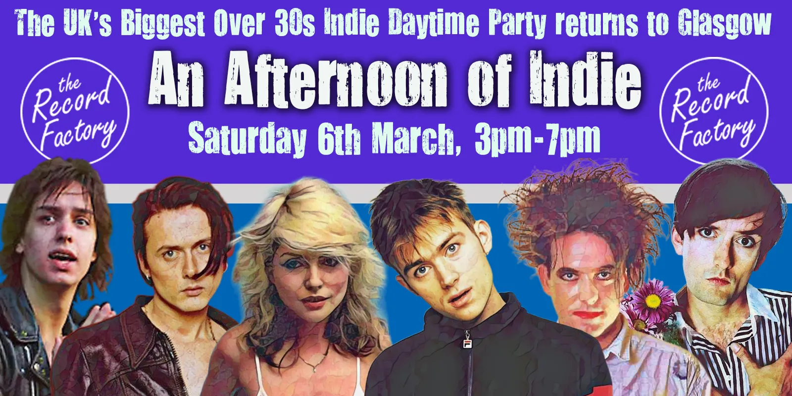 GLASGOW An Afternoon of indie - Indie for the over 30s: 3pm-7pm, Sat 6th March