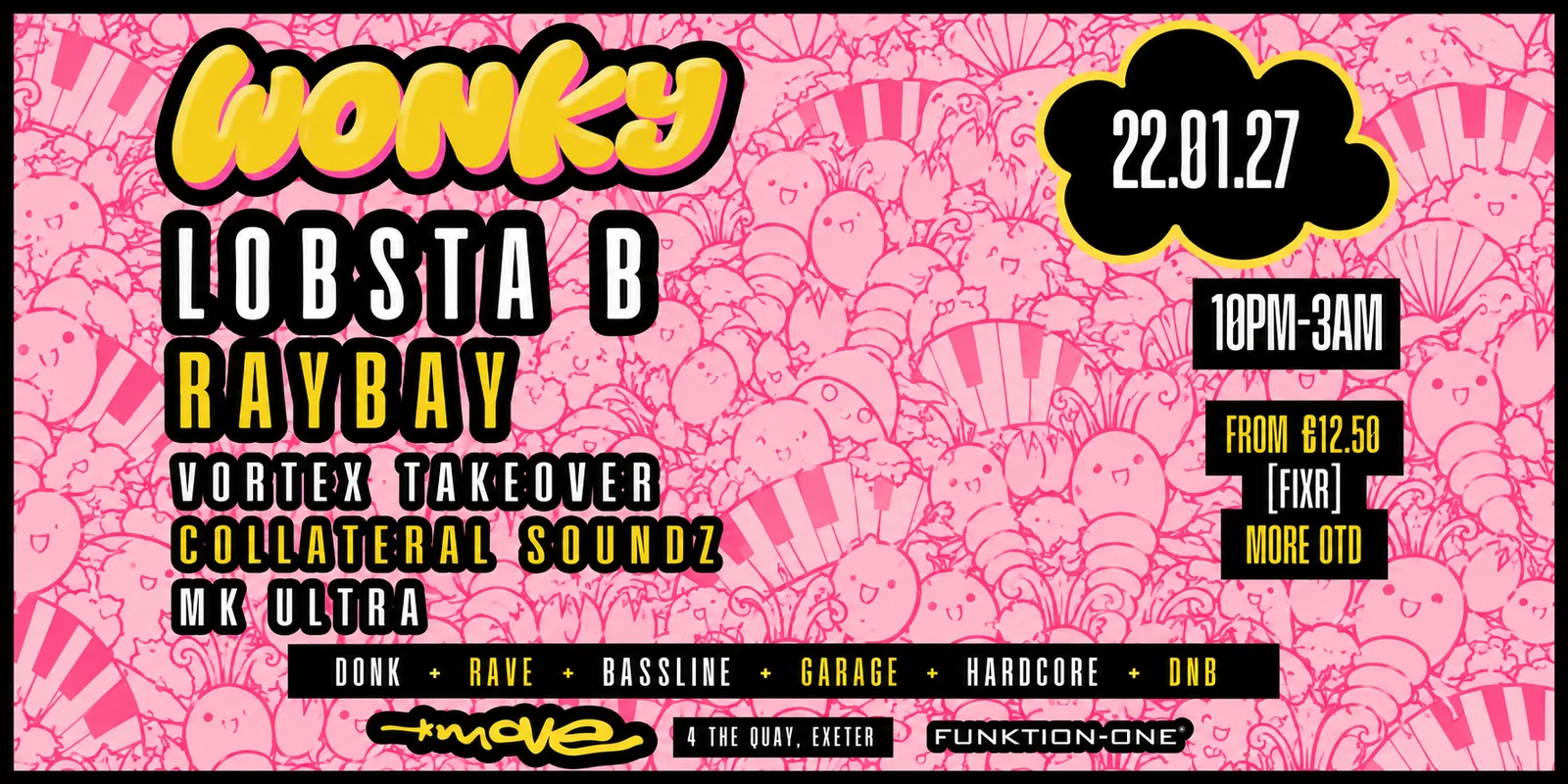 WONKY presents LOBSTA B, RAYBAY + more | 22.01.27 | Move Exeter