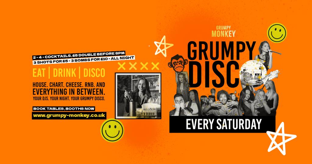 Grumpy Disco β Every Saturday πͺ©π