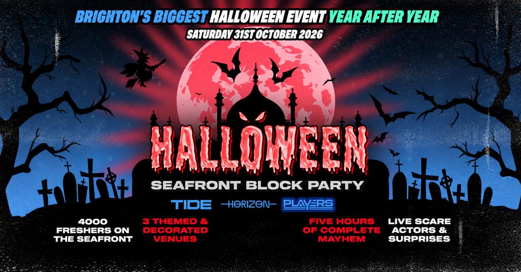 HALLOWEEN SEAFRONT BLOCK PARTY 31.10.26