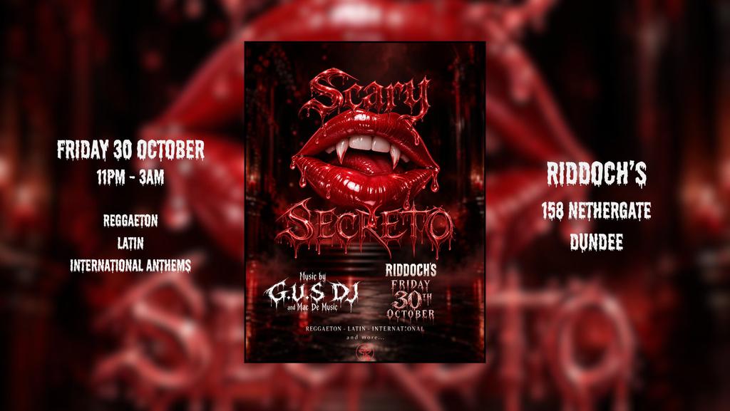 SCARY SECRETO: Dundee Halloween Latin party
