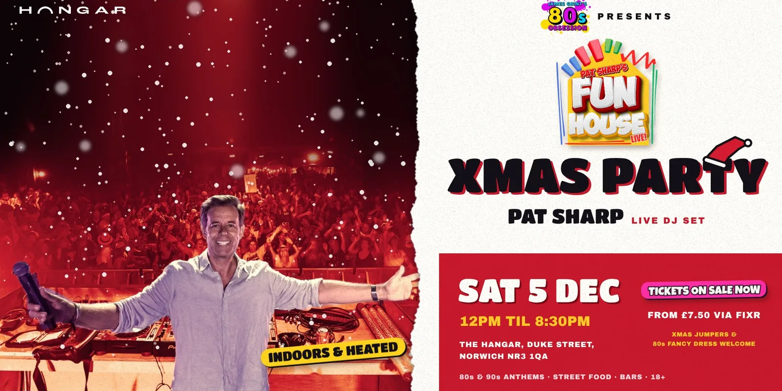 Norwich: Pat Sharp's Fun House Xmas Special - Indoors & Heated | 5th Dec