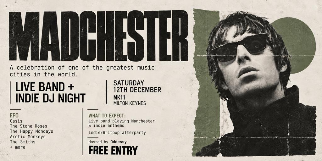 MADCHESTER – Live Band + Indie DJ Night - Free Entry
