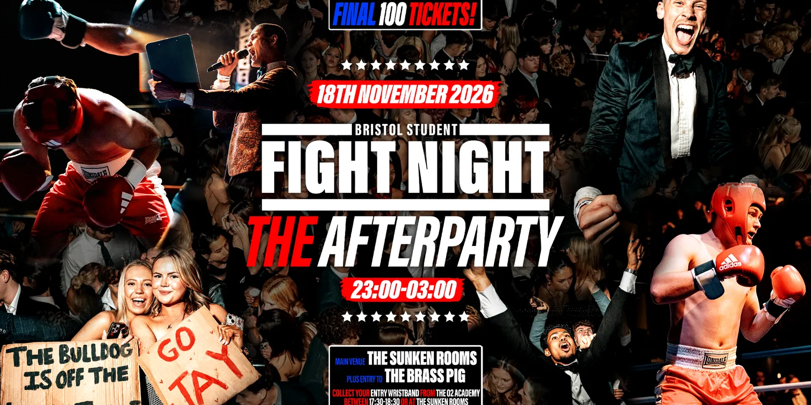 Bristol Student Fight Night Official After Party!