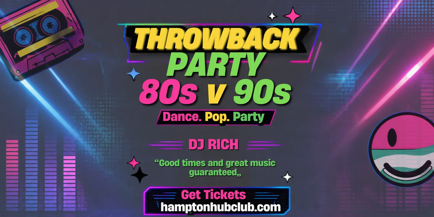 80’s vs 90’S - THE ULTIMATE THROWBACK PARTY WITH DJ RICH