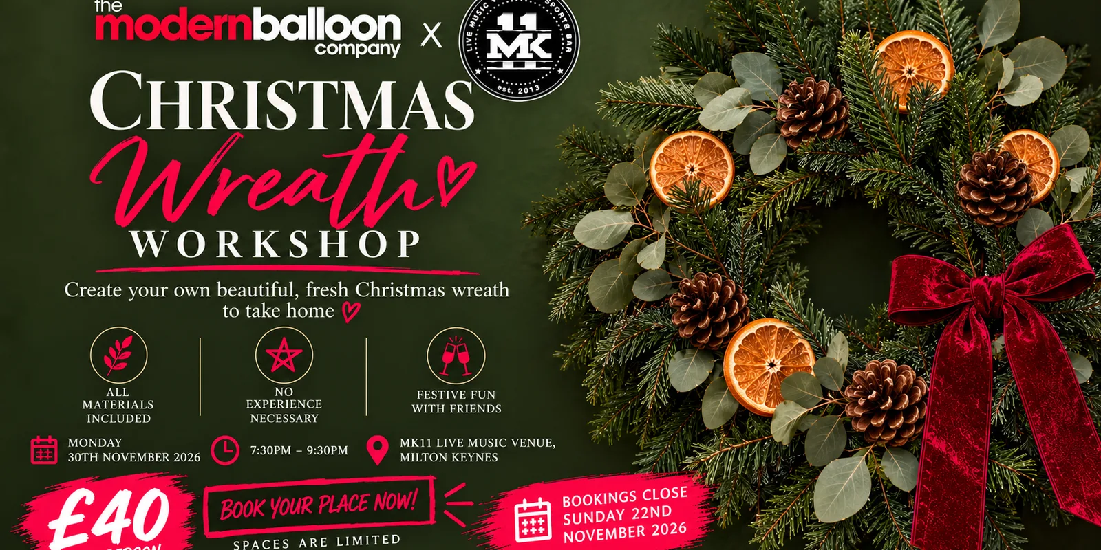 Christmas Wreath Workshop