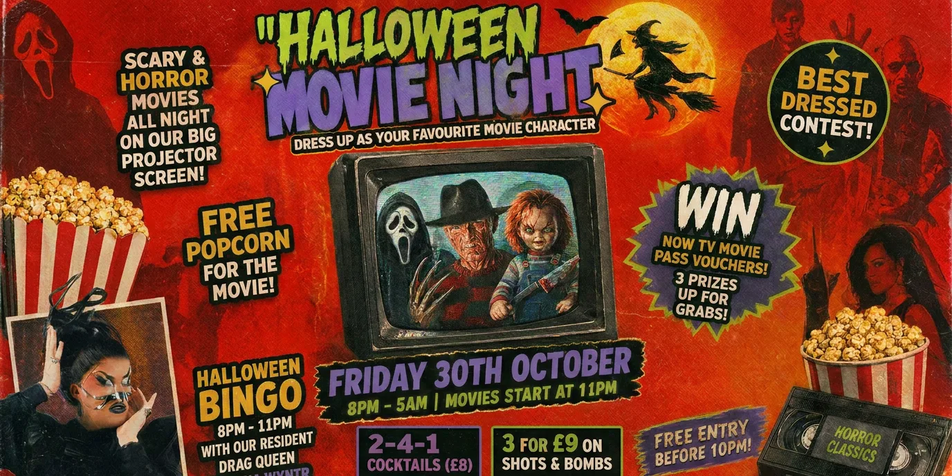 π¬ Halloween Movie Night - Costume Party! π