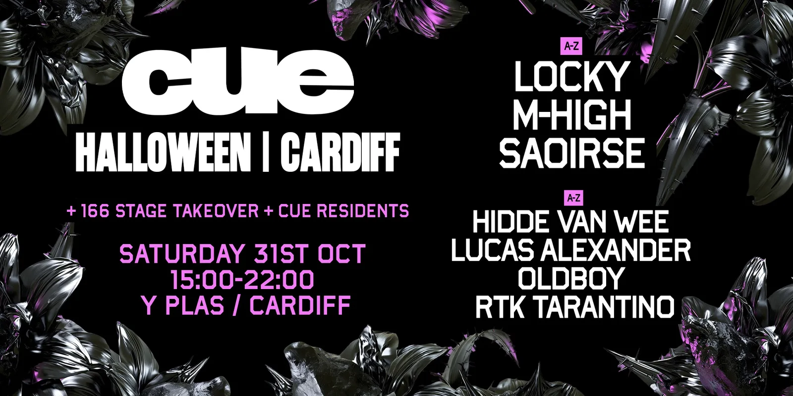 CUE Halloween w. LOCKY, Saoirse, Oldboy, RTK Tarantino & more