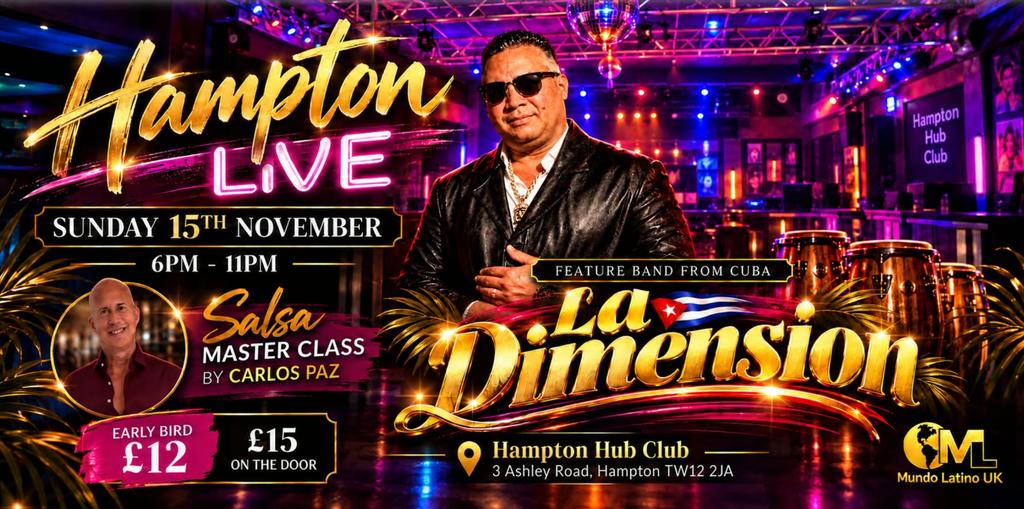 SALSA DANCING WITH CARLOS + LIVE SALSA BAND