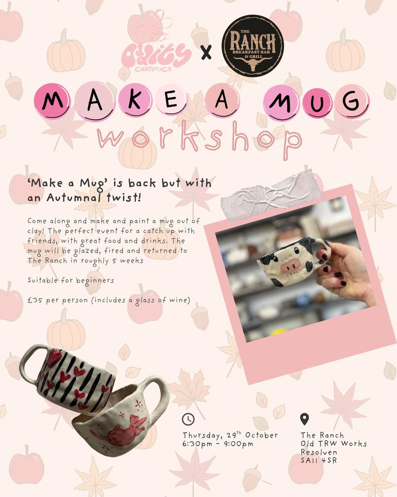 ‘Make a Mug’ Pottery Workshop @ The Ranch