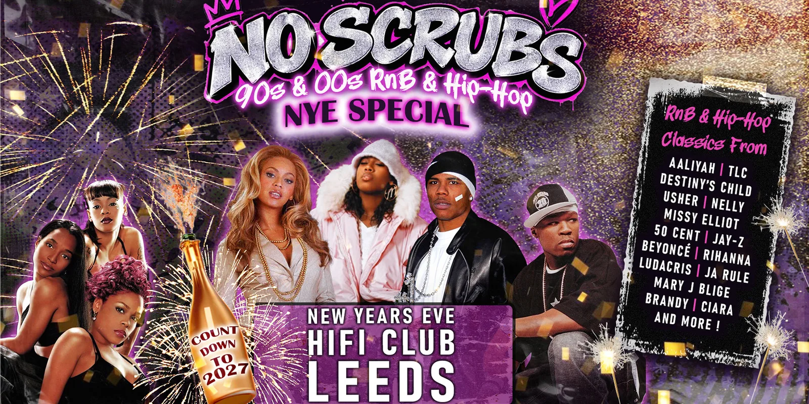 No Scrubs - 90s & 00s Rnb & Hip-Hop NYE Party (Leeds)