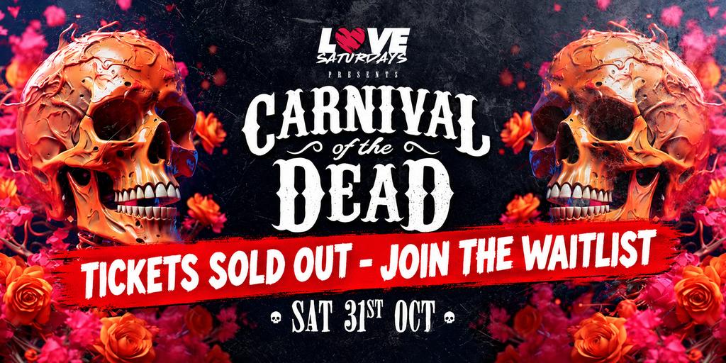 💀 Carnival of the Dead Halloween 🦇 Doors Open 9pm! 💀 VIP Tables Now Available 🍷