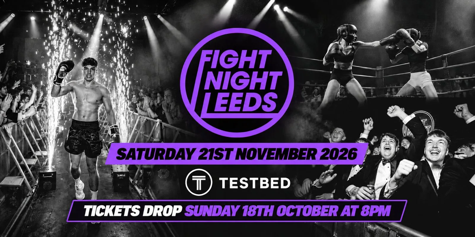 Fight Night Leeds (LBU) - Saturday 21st November at TESTBED