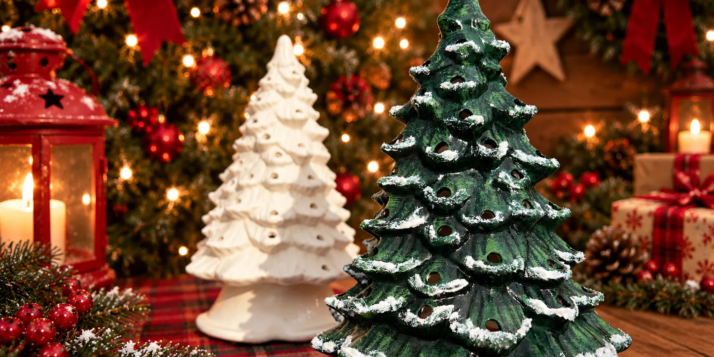 Large Ceramic Xmas Tree Painting Workshop - MCARTHURGLEN STUDIO