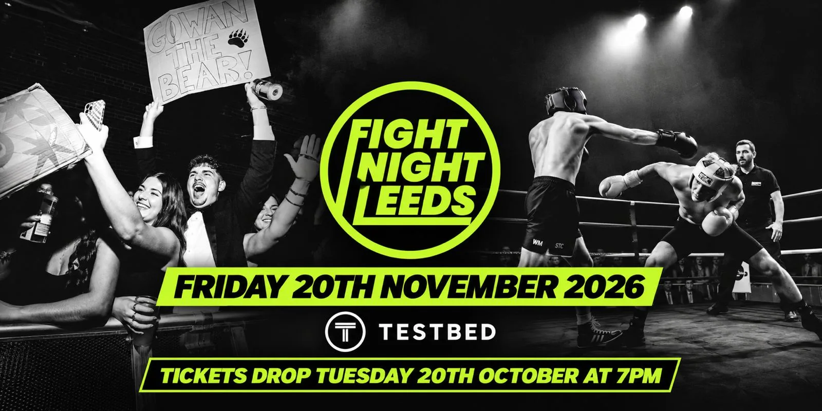 Fight Night Leeds (Uni Of)- Friday 20th November 2026 at TESTBED