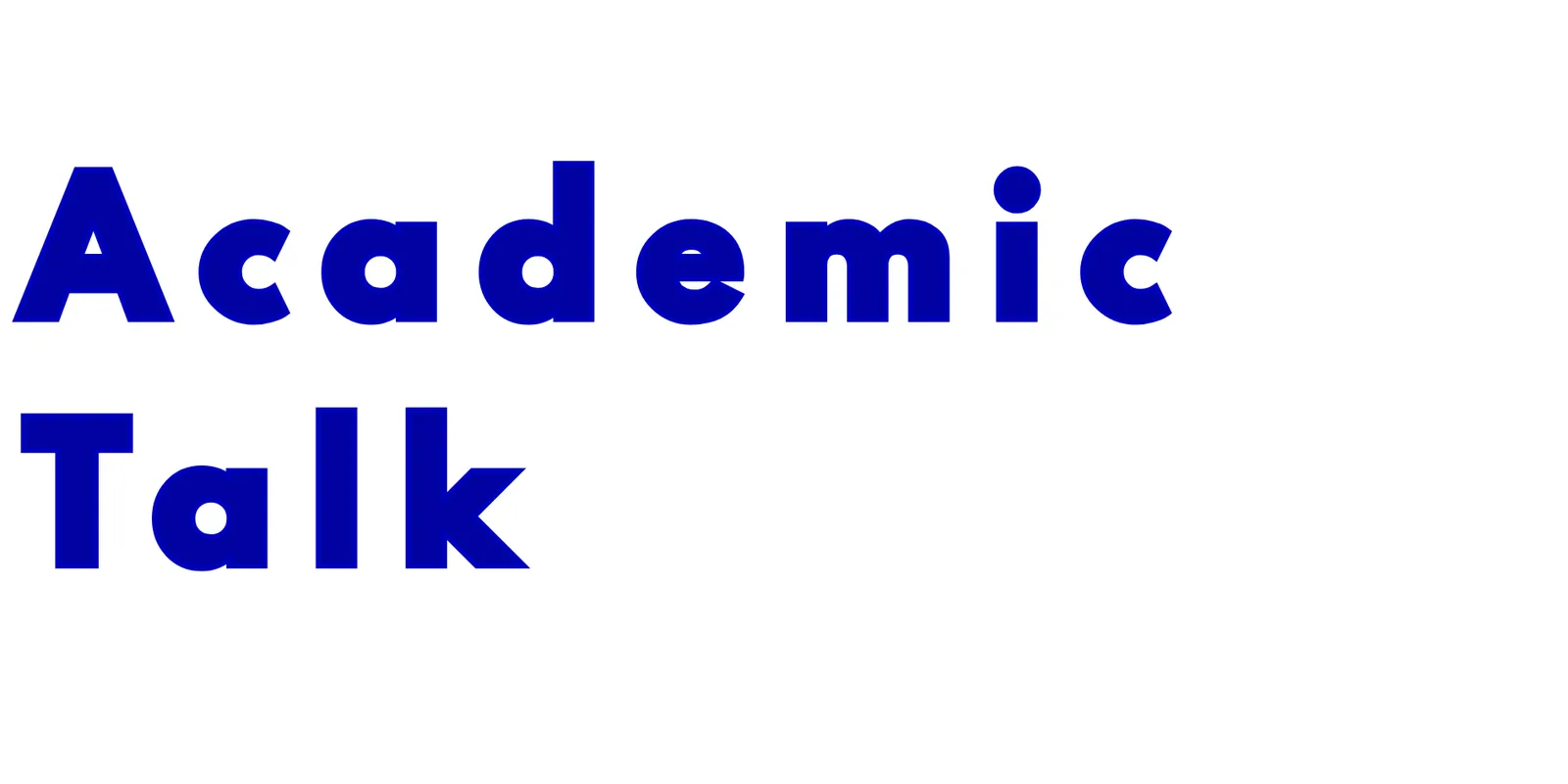 Academic Talk with SAC professionals!