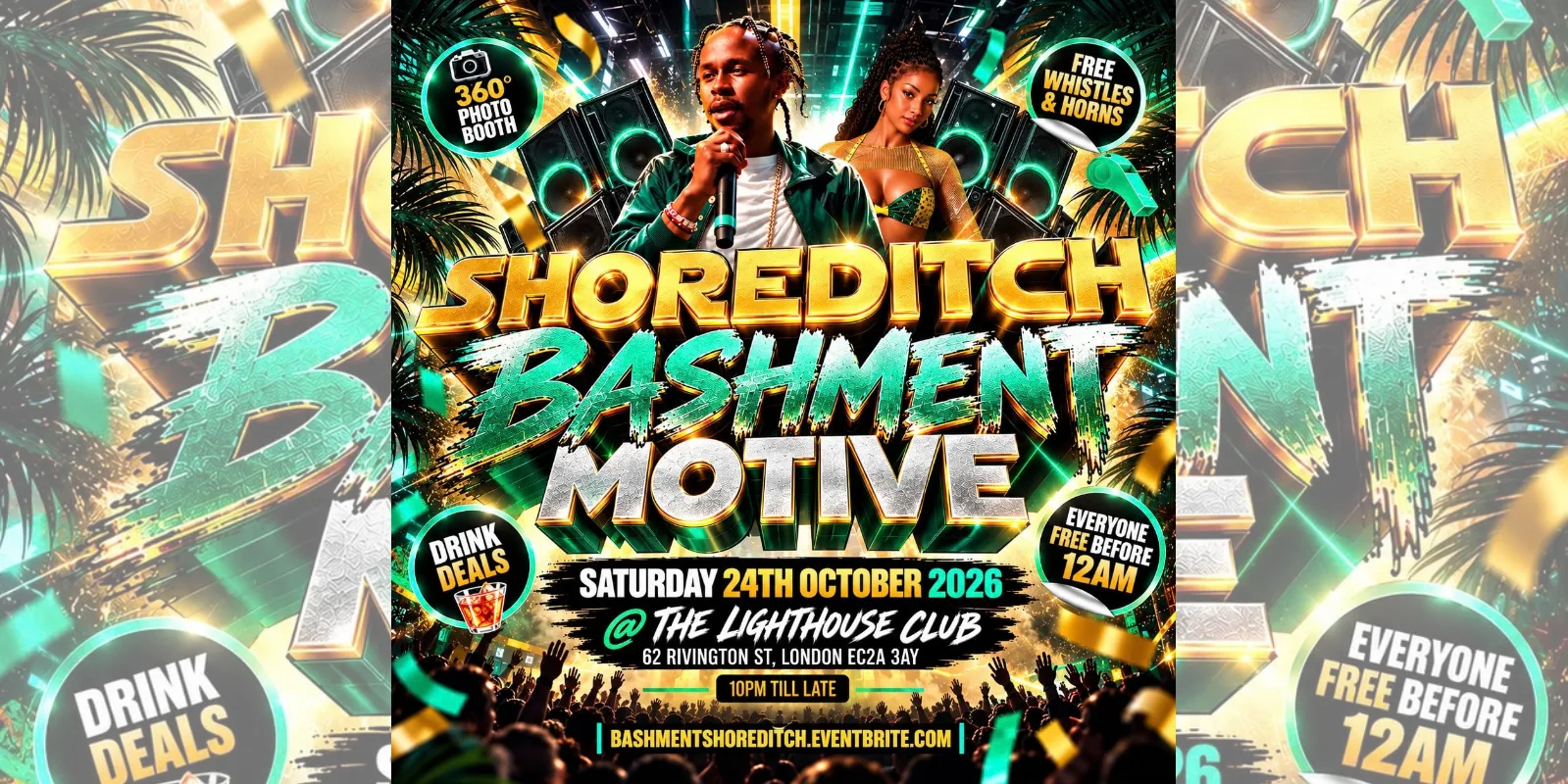 Shoreditch Bashment Motive - Everyone Free Before 12AM