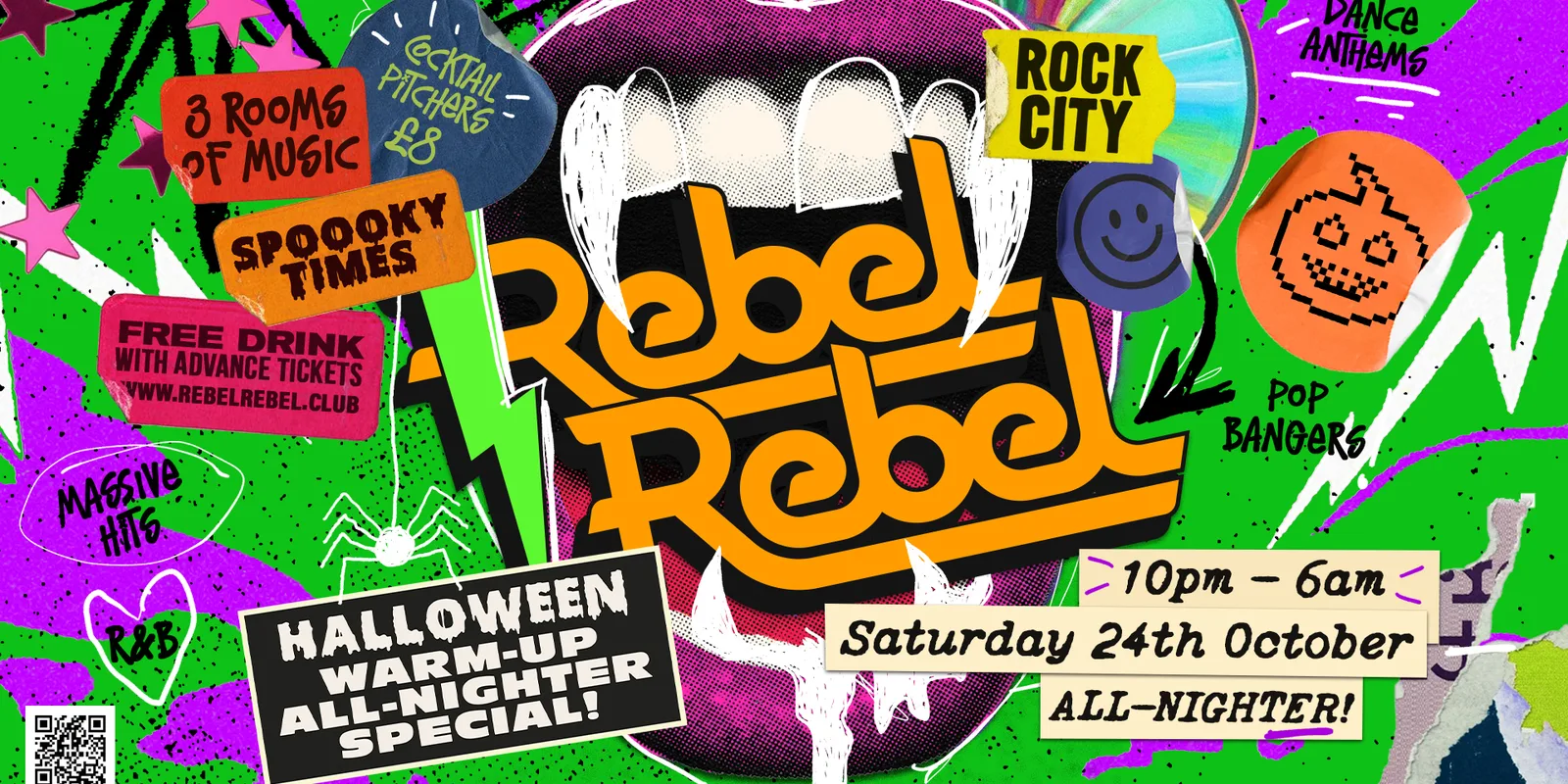 Rebel Rebel - Halloween Warm-up All-Nighter Special! - Nottingham's Greatest Saturday Night - 24/10/26