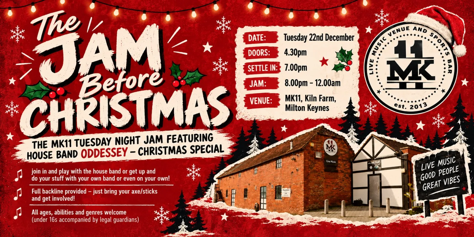 The Jam Before Christmas - Free Entry