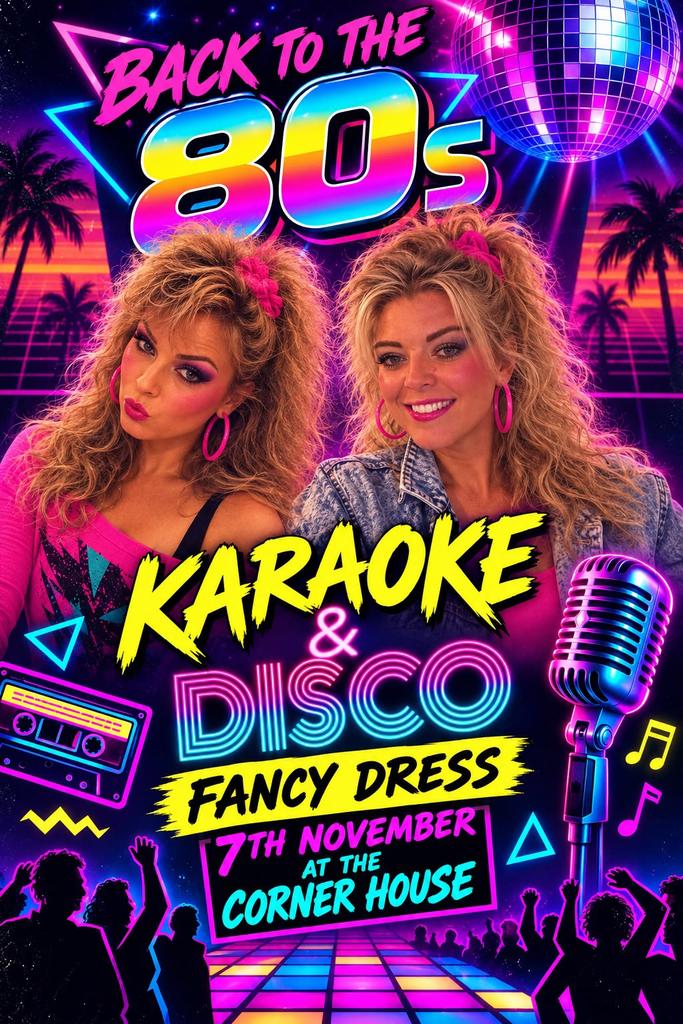 80s fancy dress karaoke!