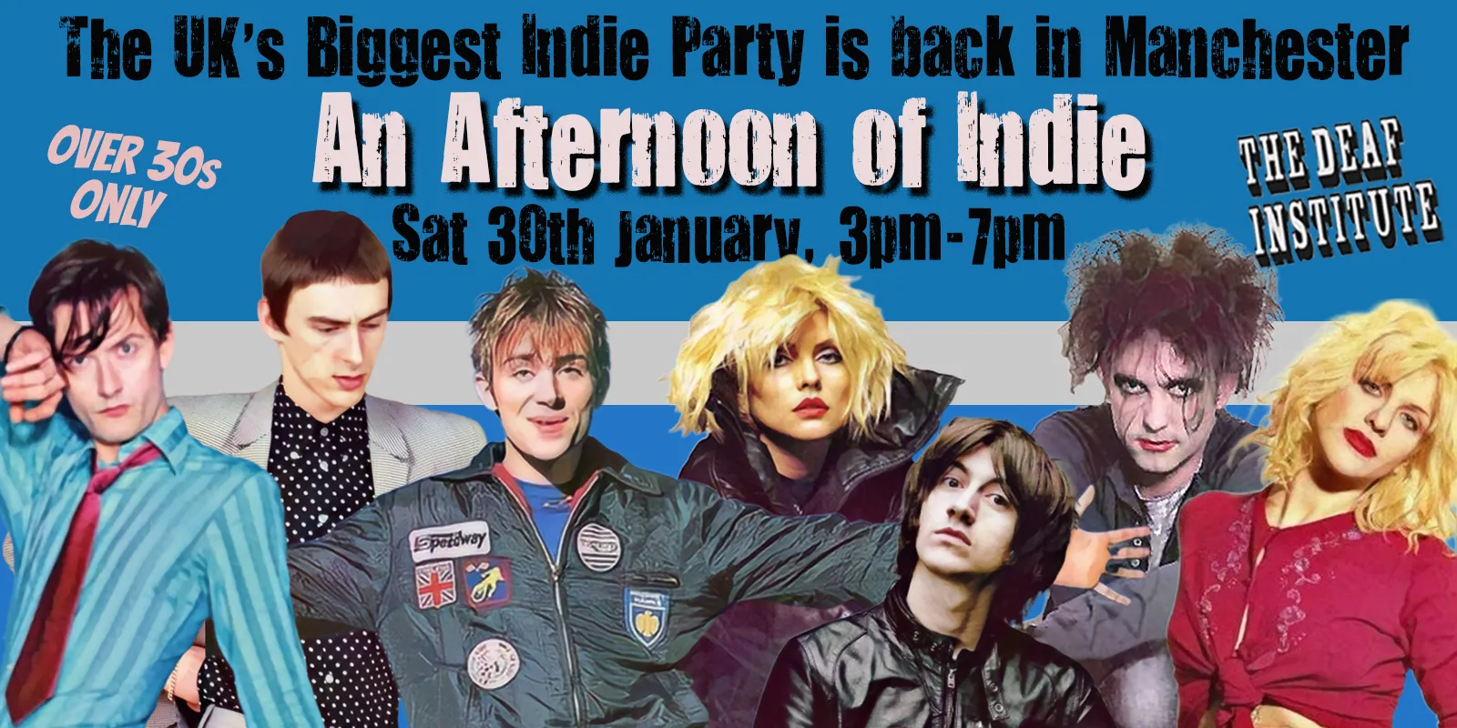 MANCHESTER: An Afternoon of indie - Over 30s: 3pm-7pm, 30th January