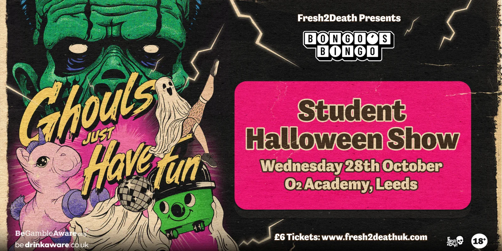 BONGO'S BINGO Student Halloween Show / Weds 28th Oct