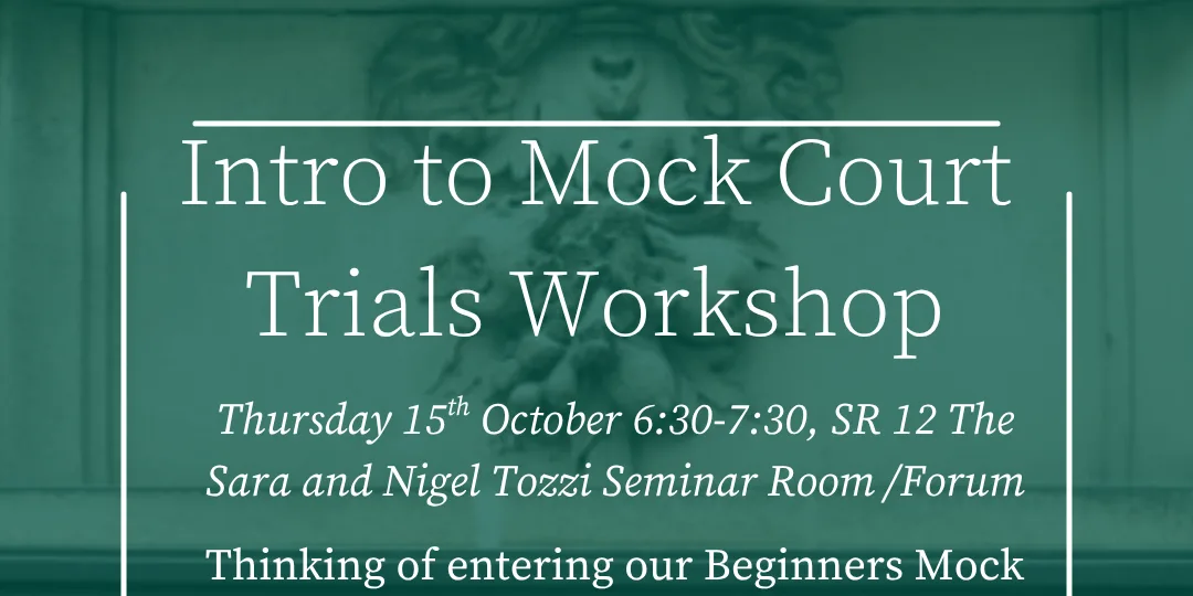 Intro to Mock Court Trials Workshop