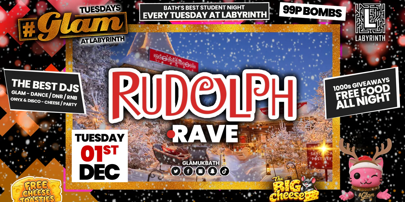 😻 GLAM | 🦌 RUDOLPH RAVE!! 🦌 | With 99p Bombs‼️