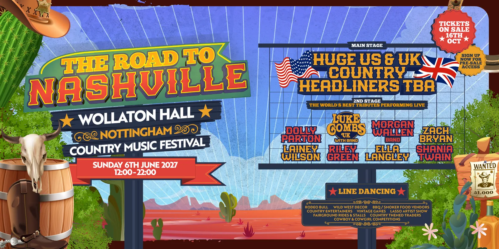 Road to Nashville Outdoor Festival 2027 | Wollaton Hall