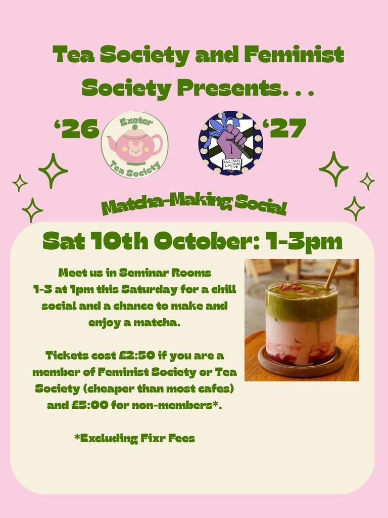 Matcha-Making Social in Collaboration with Feminist Society
